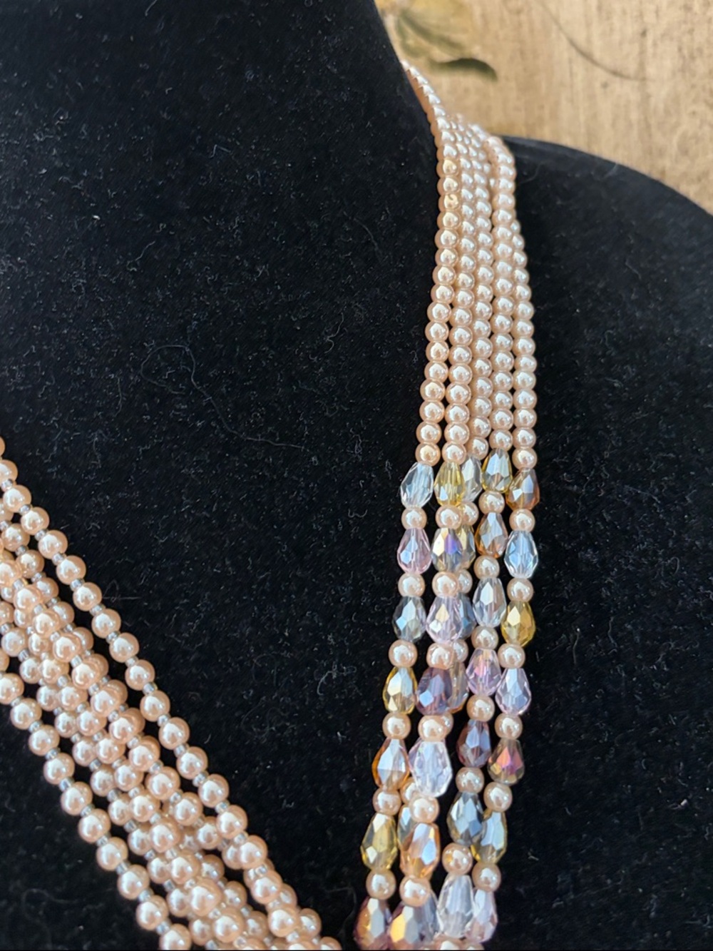 Joan Rivers Classics Collection Vintage Champagne Starlet Multi-Strand Necklace - Picture 3 of 14